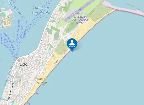 Map of VENEZIA LIDO OSPEDALE AL MARE