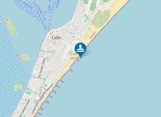 Map of VENEZIA LUNGOMARE MARCONI 17