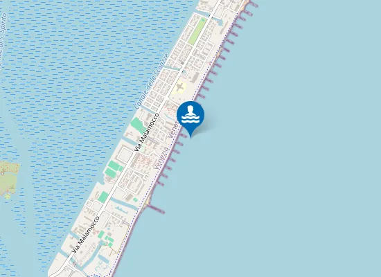 Map of VENEZIA LIDO LUNGOMARE MARCONI 61