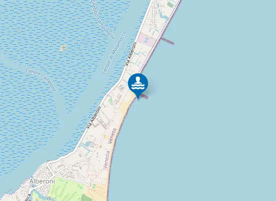 Map of VENEZIA LIDO COLONIA MOROSINI