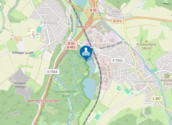 Map of UMMENDORF FREIBAD