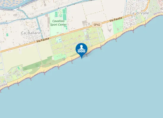 Map of CAVALLINO VIA FAUSTA 258