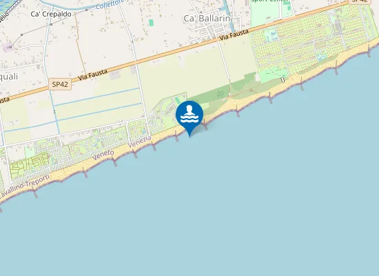 Map of CAVALLINO VILLAGGIO S. PAOLO