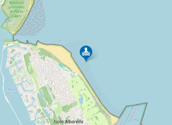 Map of ISOLA ALBARELLA - CENTRO ALBARELLA