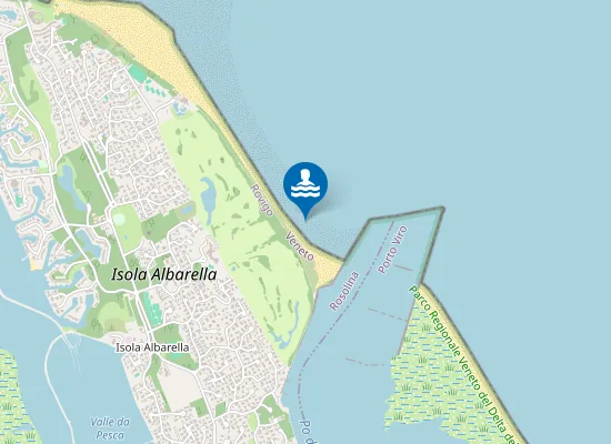 Map of SPONDA SX FOCE FIUME PO DI LEVANTE