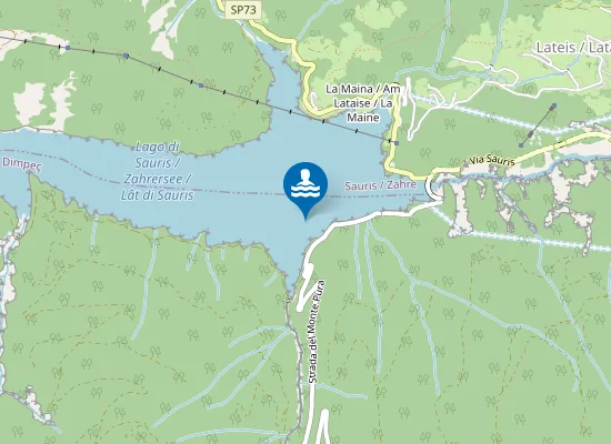 Map of LAGO DI SAURIS - LOCALITA' EST RIO STORTO