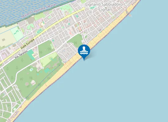 Map of LIGNANO SABBIADORO-SPIAGGIA GABBIANO