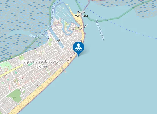 Map of LUNGOMARE MARIN FRONTE HOTEL MARIN