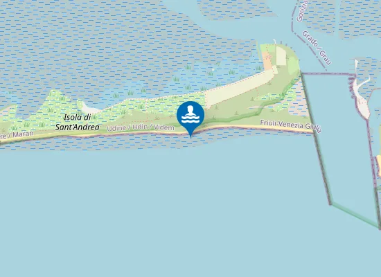 Map of ISOLA DI S. ANDREA SUD EST