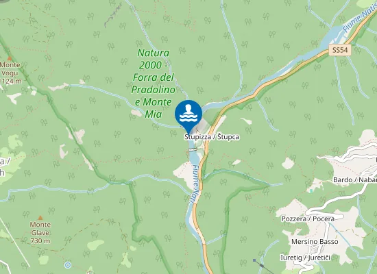 Map of FIUME NATISONE - LOCALITA' STUPIZZA