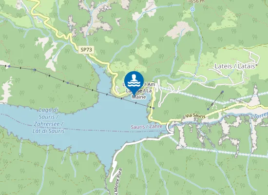 Map of LAGO DI SAURIS - LOCALITA' LA MAINA