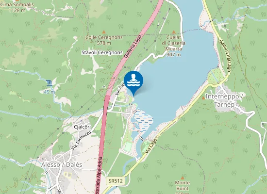 Map of LATO S/W LOC.RIO DA COUT DI FRONTE CAMP.