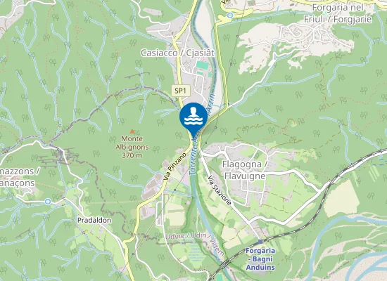 Map of TORRENTE ARZINO - LOCALITA PONTE DELL'ARMISTIZIO