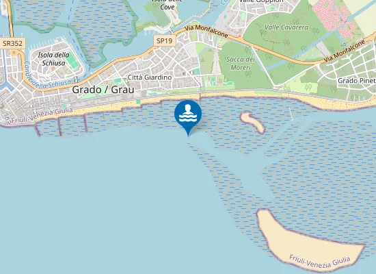 Map of SPIAGGIA PRINCIPALE-VIALE DEL SOLE