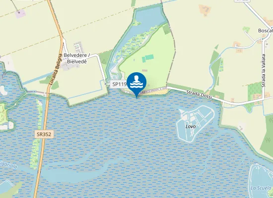 Map of GRADO - AQUILEIA - CAMPING BELVEDERE PINETA (ZONA LAGUNARE)