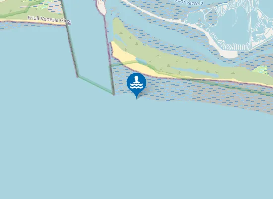 Map of GRADO - PORTO BUSO EST