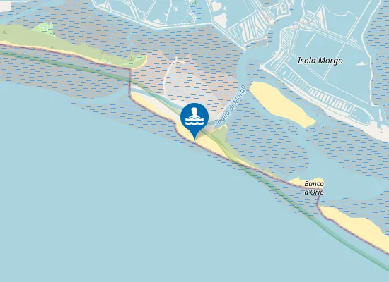 Map of GRADO - ISOLA DI MORGO OVEST