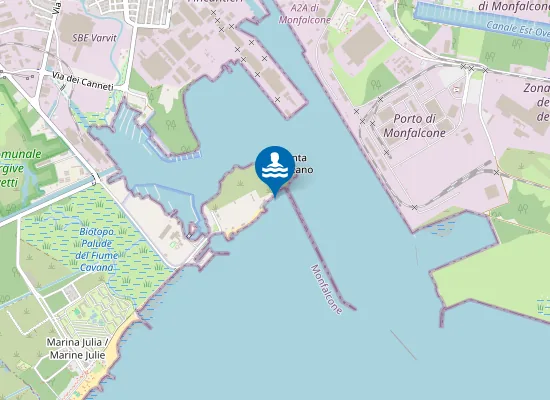 Map of MARINA NOVA-CAMPING PANZANO LIDO