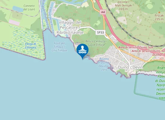 Map of VILLAGGIO DEL PESCATORE