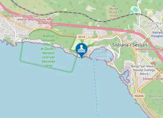 Map of SISTIANA - SOTTO IL CAMPING