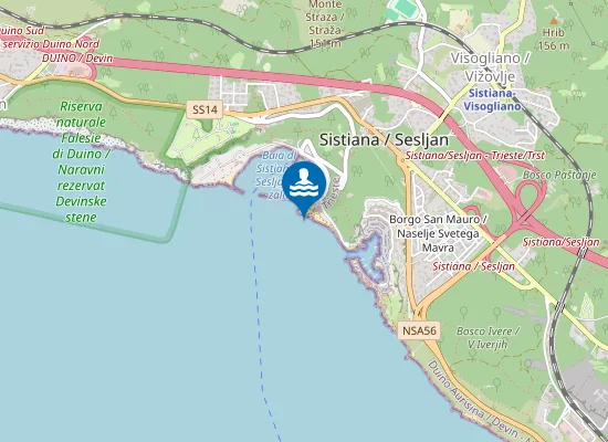 Map of SISTIANA-CASTELREGGIO