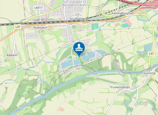 Map of Ausee 2, Blindenmarkt