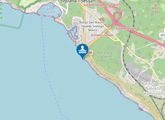 Map of COSTIERA-COSTA DEI BARBARI