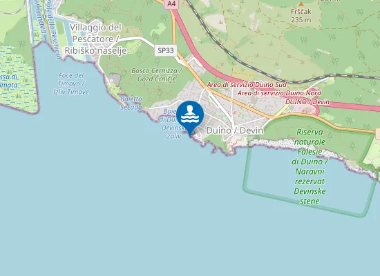 Map of DUINO SCOGLIERA