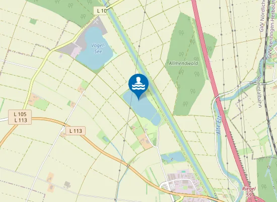 Map of RIEGEL FREIZEITANLAGE GROSSER SEE