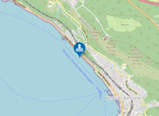 Map of BARCOLA TOPOLINI