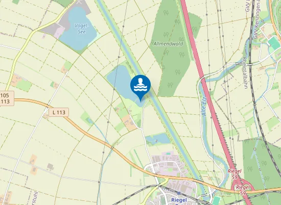 Map of RIEGEL FREIZEITANLAGE KL BADESEE