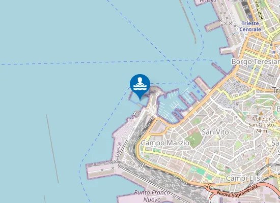 Map of TRA I BAGNI AUSONIA E LANTERNA