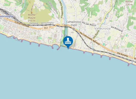 Map of SPIAGGIA LIBERA CAMPOROSSO