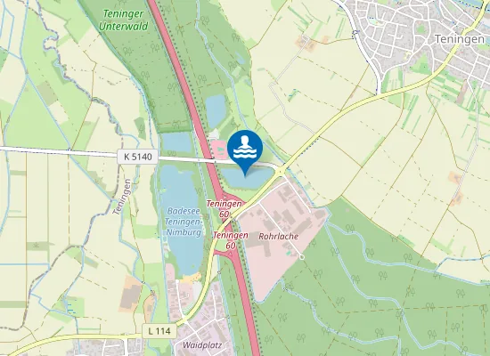 Map of TENINGEN BADESEE ROHRLACHE