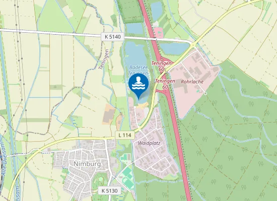 Map of NIMBURG BADESEE