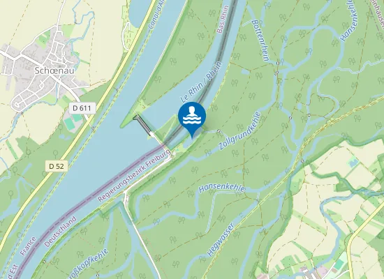 Map of WEISWEIL BADESEE AM RHEIN