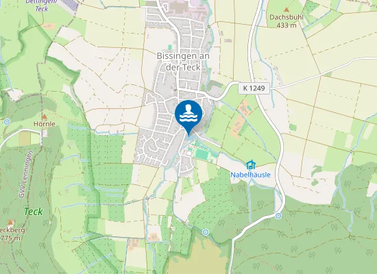 Map of BISSINGEN BISSINGER SEE