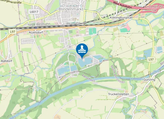 Map of Ausee 3, Blindenmarkt