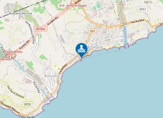 Map of ZONA CONFINE SANREMO