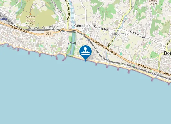 Map of DEPURATORE DI VALLECROSIA