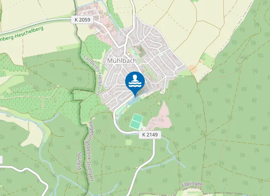 Map of EPPINGEN MUEHLBACH SEE