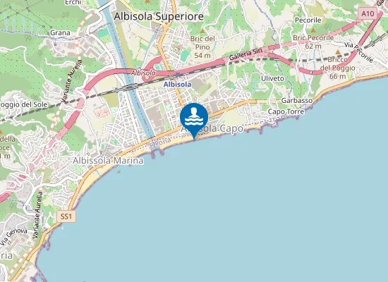 Map of ALBISOLA SUPERIORE