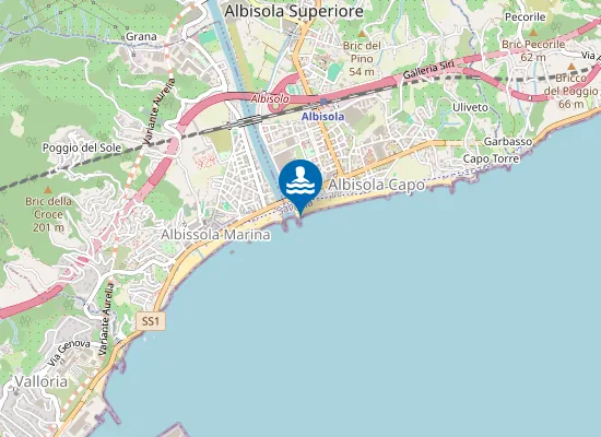 Map of LEVANTE FOCE TORRENTE SANSOBBIA