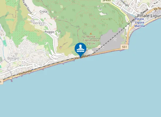 Map of CONFINE FINALE LIGURE