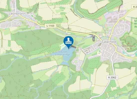 Map of ZABERFELD EHMETSKLINGE