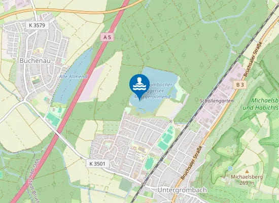 Map of UNTERGROMBACH BAGGERSEE