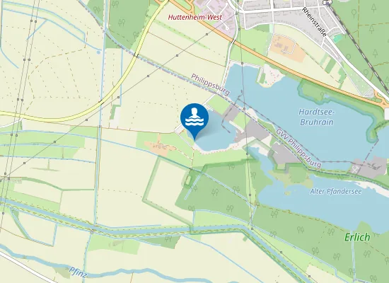 Map of RUSSHEIM BAGGERSEE PFANDER