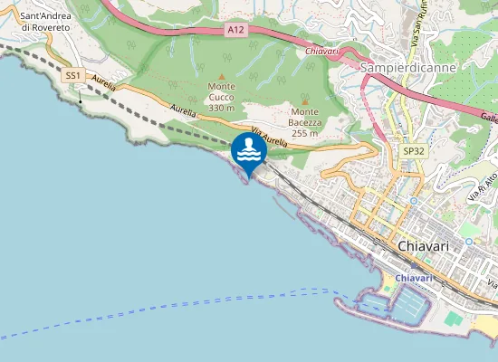 Map of TENNIS CHIAVARI