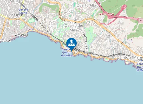 Map of SPIAGGIA PRIARUGGIA