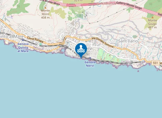 Map of PASSEGGIATA DI NERVI